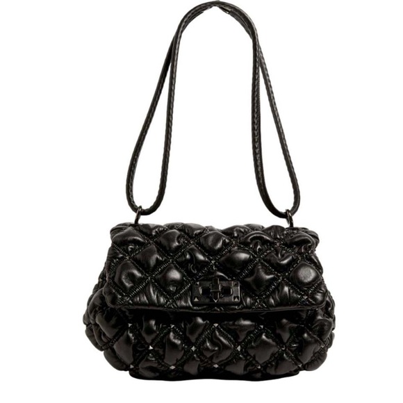GORGEOUS Valentino Garavani Spikeme Black M Studded Leather CrossBd/Shlder Bag - Picture 6 of 13